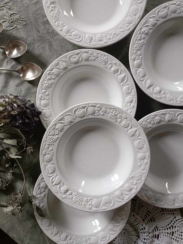 Ensemble de 6 assiettes creuses italiennes - Années 80