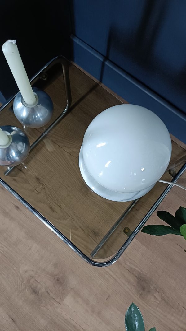 Lampe à poser marbre et opaline – Image 4