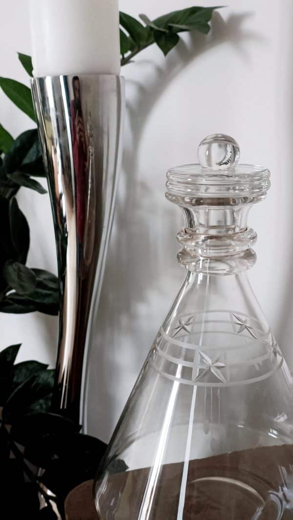 Réservée - Carafe en cristal années 30 – Image 3