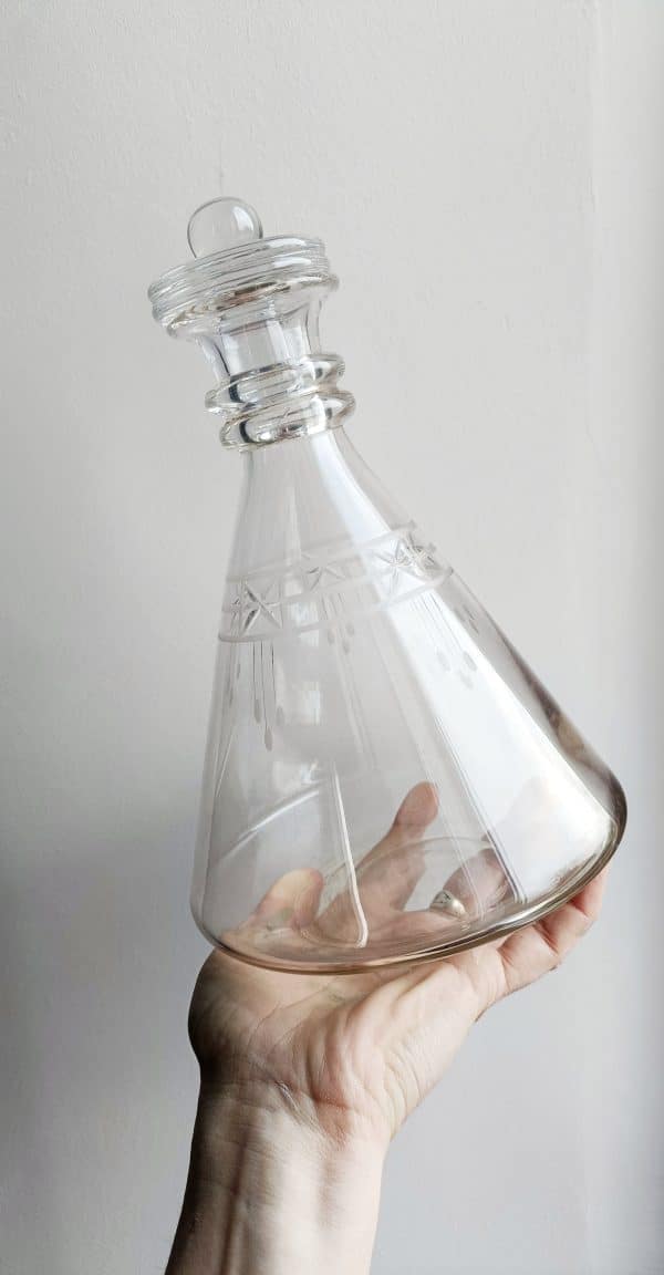 Réservée - Carafe en cristal années 30 – Image 2